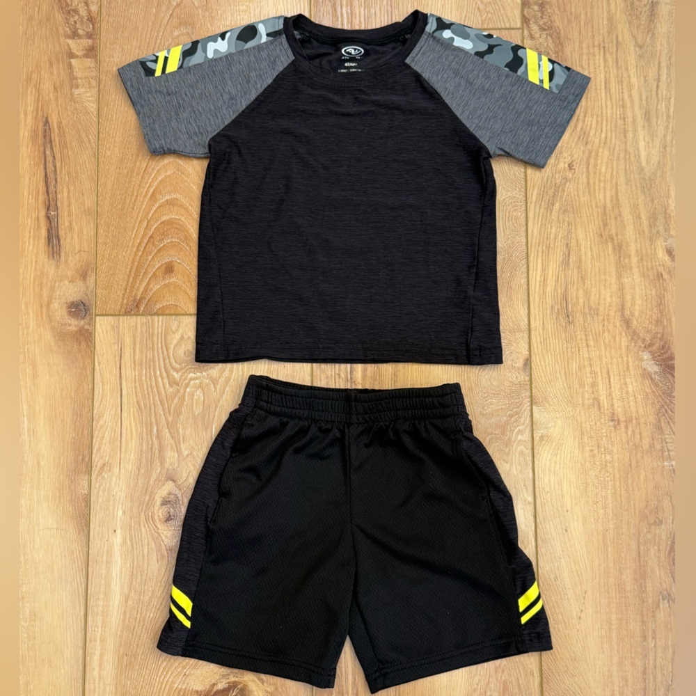 Athletic Works Black and Gray Kids Matching Set
